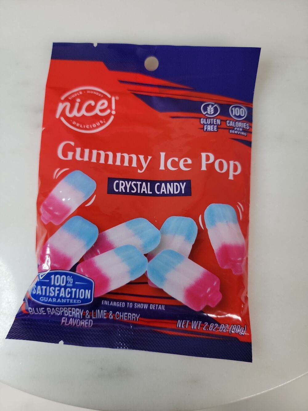 Nice! Gummy Ice Pop Crystal Candy Walgreens Viral CRUNCH Candy TikTok